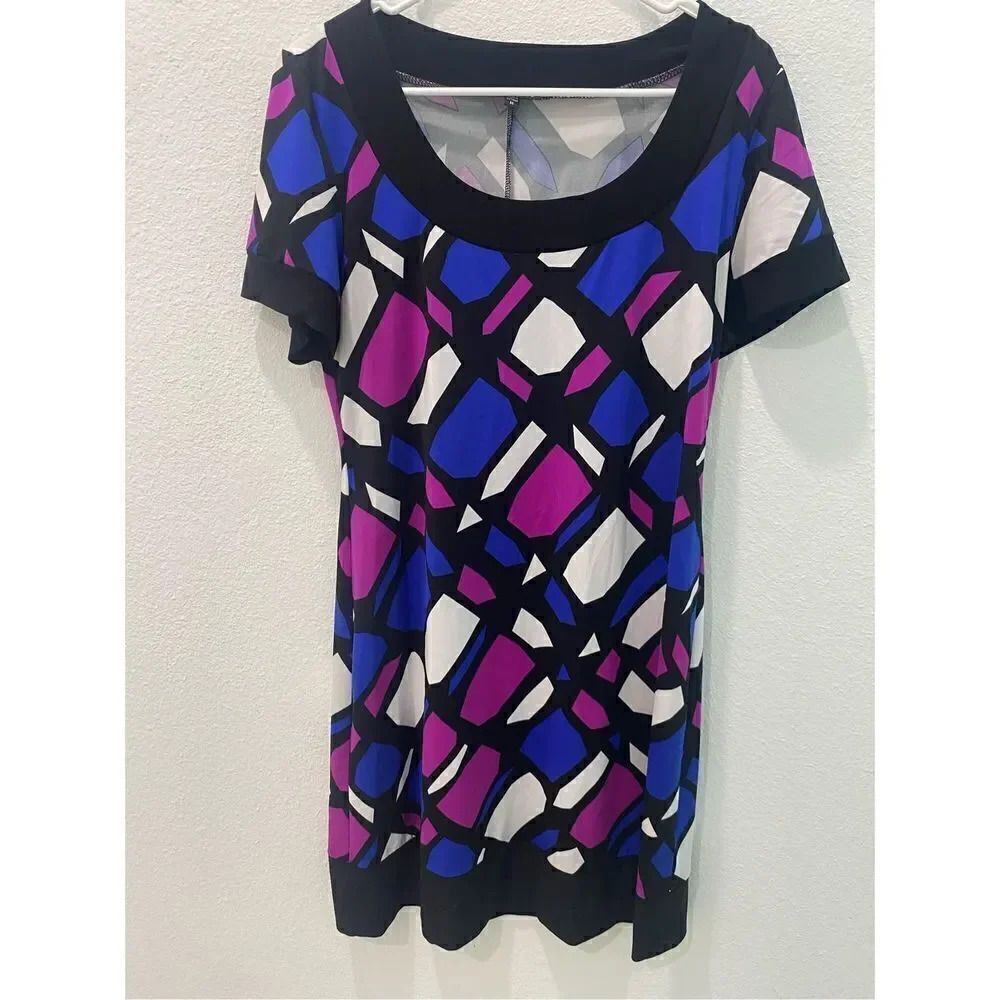Tiana B Geometric Dress Size Medium